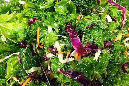 Kale Salad in Housemade Salad Dressing at iNatural Eats in Smyrna