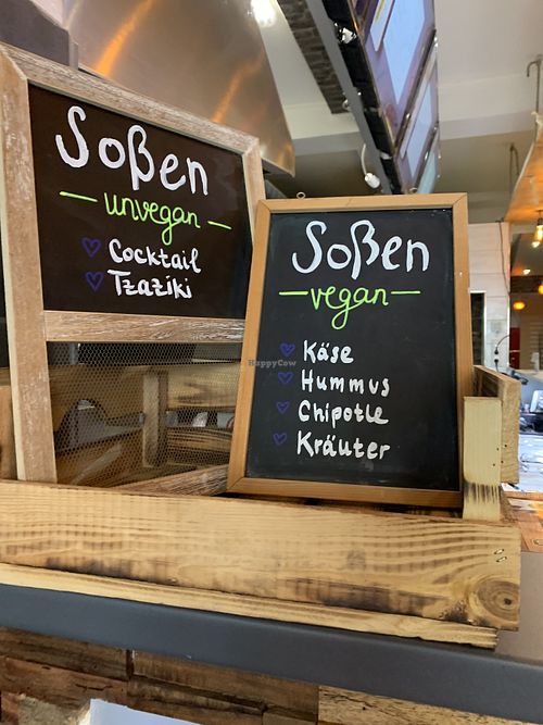 vegan sauce options at Lavanta in Hannover