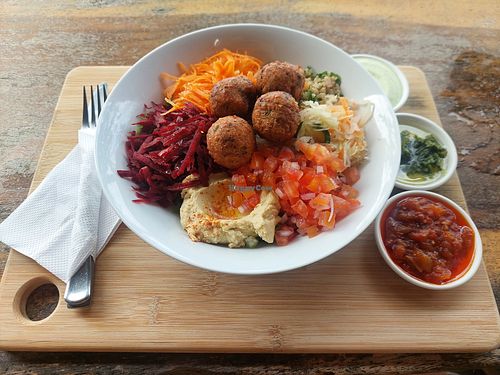 Falafel salad at Grow in Puerto Viejo De Talamanca