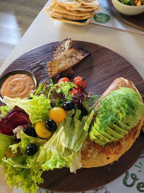 Omelette at Just Vegan - Jumeriah in Dubai
