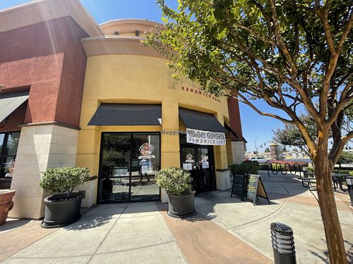 Hidden in corner.  Visible from the street but not easy to find when in parking lot  at Timmy Ginger's Sandwich Shop in Roseville