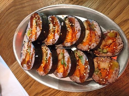 Sushi mit vegan chicken  at Kini in Hamburg