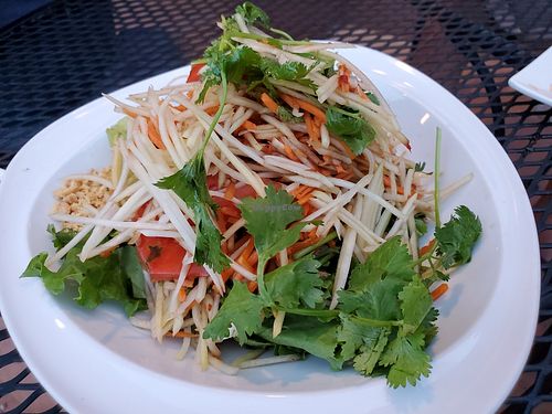 Papaya salad, no fish oil at Thai Sapa in Springdale