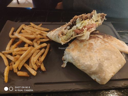 Burrito at BueyCup in La Paz