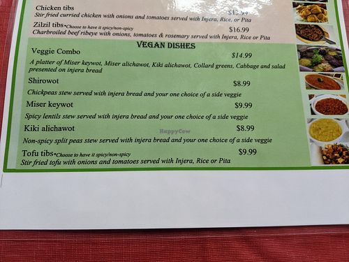 Great selection of vegan dishes.  #Veganuary at Harambe in Columbia