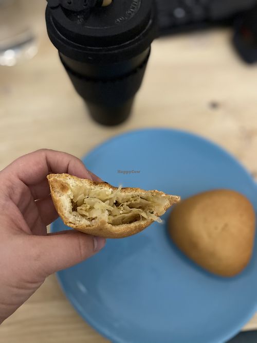 Vegan pierogi with cabbage from Vkusvill at Vkusvill - ВкусВилл in Krasnodar