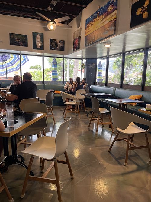 Inside  at Barefoot Buddha in St Thomas