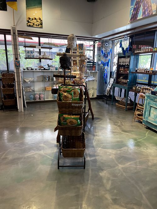 Inside gift shop  at Barefoot Buddha in St Thomas