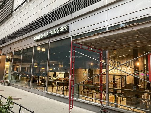 From the street  at Stand-Up Burgers - Wells in Chicago