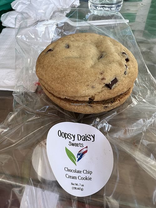 Chocolate chip cookie sandwich   at Ybor City Vegan Deli in Tampa