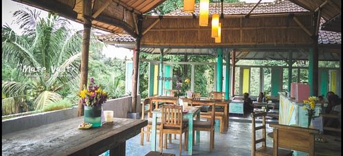 Current restaurant setting :) at Clean Cafe in Ubud