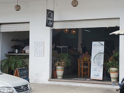 Outside at Calmate Cafe in Puerto Vallarta