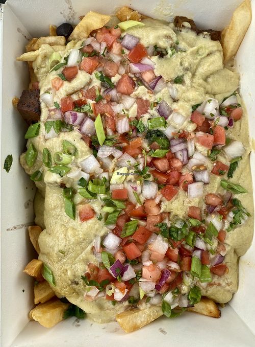 Irish nachos. Huge portions !  at Black Magic Mexican in Lebanon