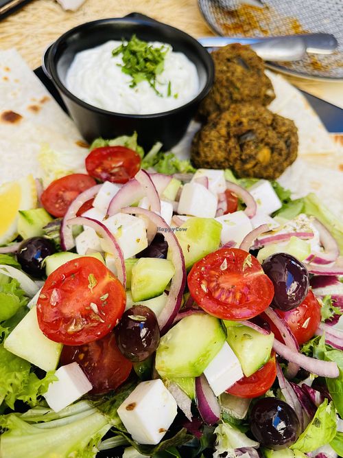 Greek mezze platter   at Parsley and Thyme in Silves