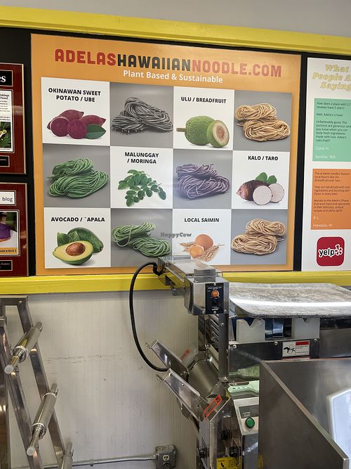 All the pasta is house made and vegan!  at Adela's Country Eatery in Kaneohe