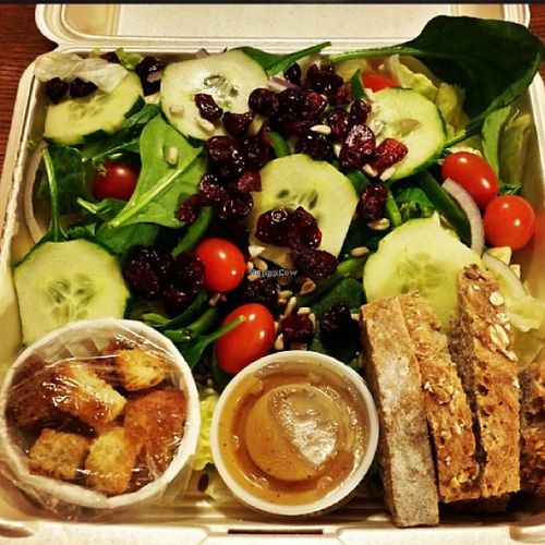 vegan salad at Silke's Old World Breads in Clarksville