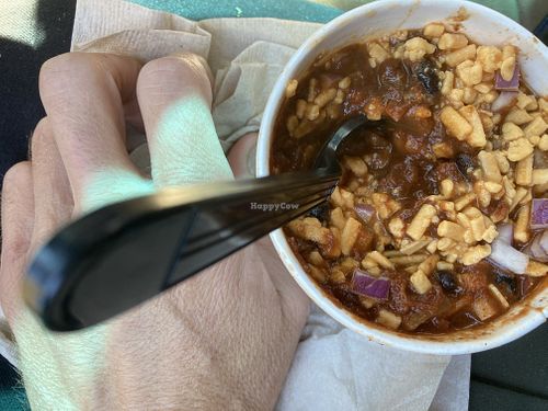 Vegan smokey chili  at Tony's Darts Away in Burbank
