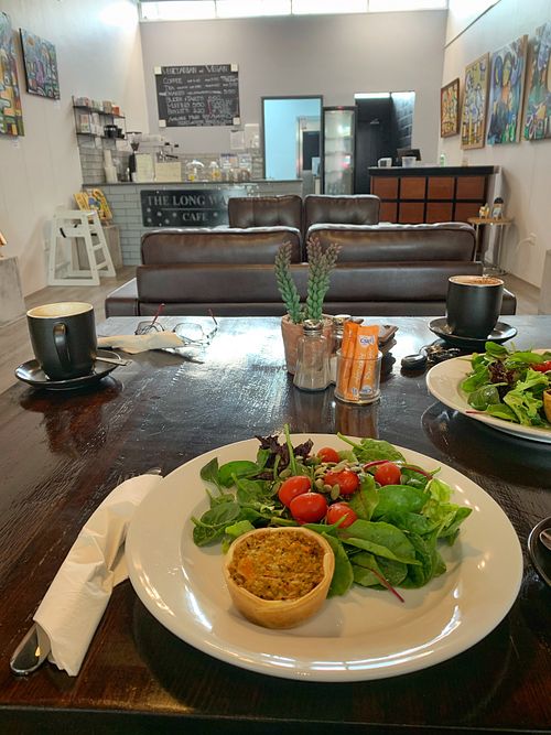 Table or lounge seating  at The Long Wall Cafe in Korumburra