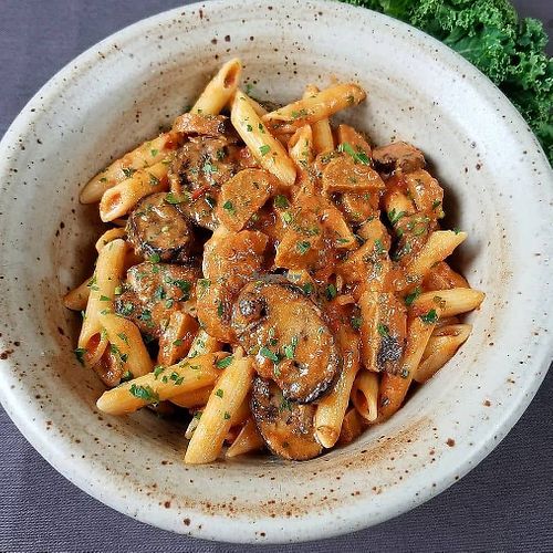 Penne alla vodka at Plant Power Nashville  in Brentwood