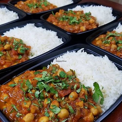Chana masala at Plant Power Nashville  in Brentwood