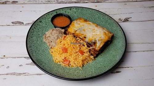 Enchiladas at Plant Power Nashville  in Brentwood