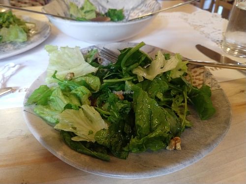 Fresh greens and citrus dressing at Edua in Gjirokaster