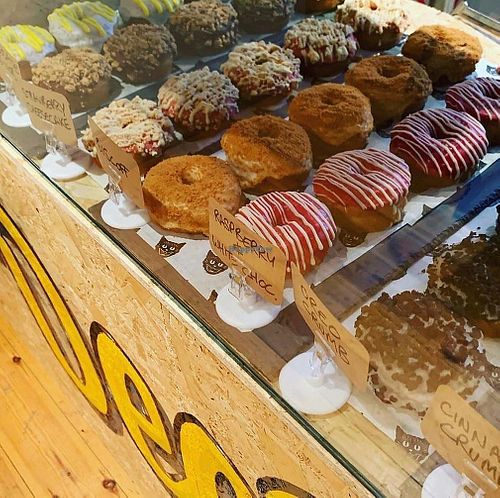 So much choice. Such whoppers, too.  at Dee Dees Vegan Cafe in Biggleswade