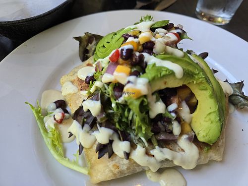 Vegan crunch wrap supreme at Javelina Cantina in Sedona