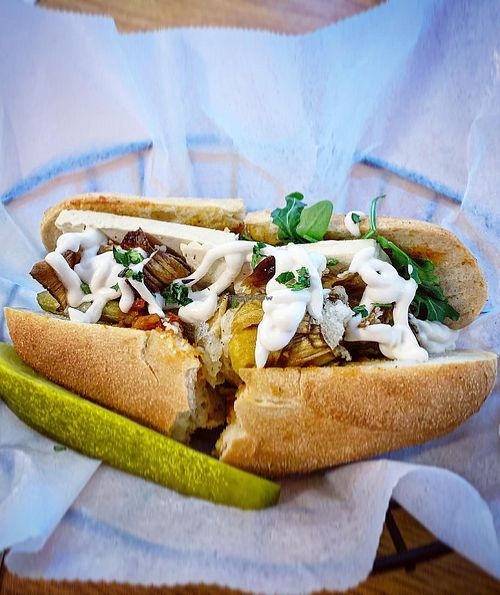 Artichoke sub. AMAZING  #Veganuary at DC Vegan in Washington