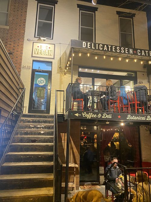 DC Vegan Upon Departure (Bottom is the Bar Area)  at DC Vegan in Washington