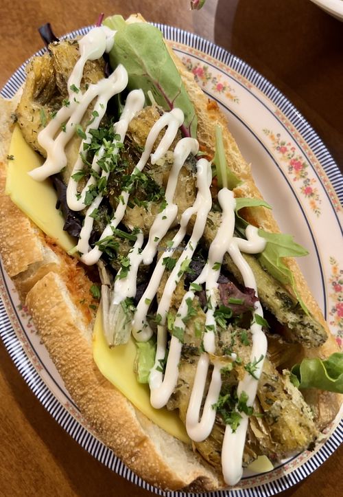 Artichoke sammy   at DC Vegan in Washington