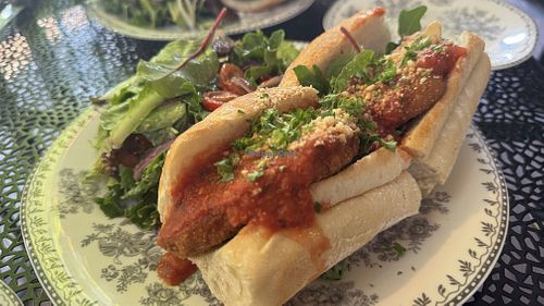 CHICK'N PARM  at DC Vegan in Washington