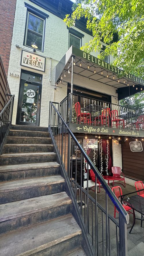 Enter thru second floor   at DC Vegan in Washington
