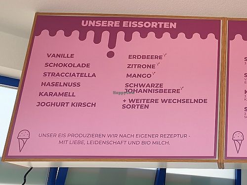 Eis-Auswahl at Eiscafé Banana Boat in Neustadt