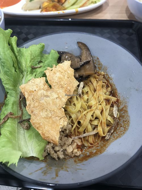 Meepok is delicious   at Chee Wei 啟維素食 - Tampines in East Singapore