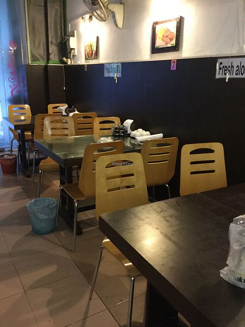 Internal seating at Evergreen Vegetarian - Phsar Chas in Phnom Penh