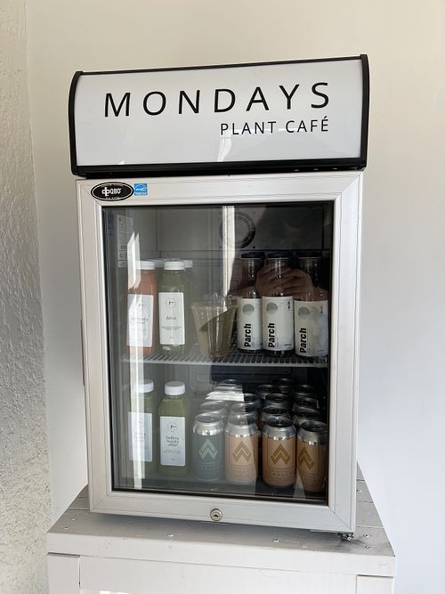 Beverages  at Mondays Plant Café in Calgary