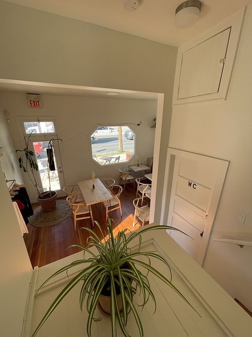 Sitting area at Mondays Plant Café in Calgary