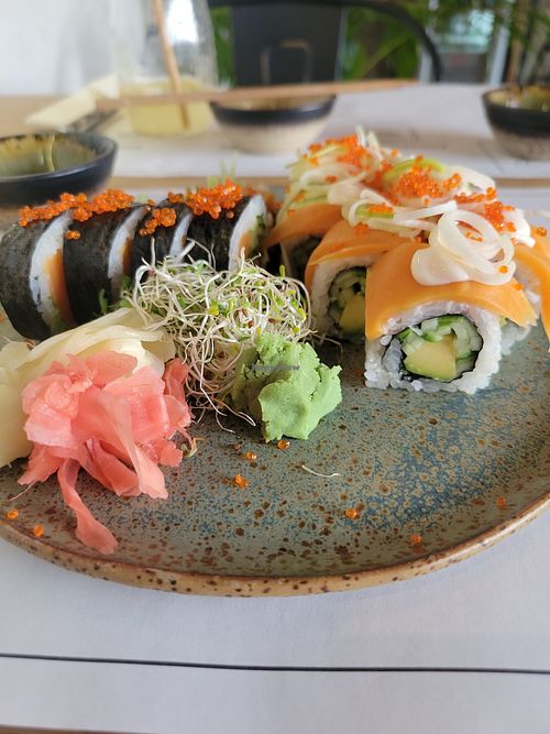 Sushi at Vegan Sushi Bar in Warsaw