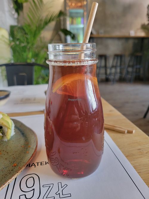 Tea at Vegan Sushi Bar in Warsaw