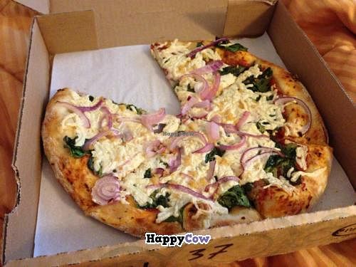 Thin Crust Vegan Pizza at Patxi's Pizza - Hayes Valley in San Francisco