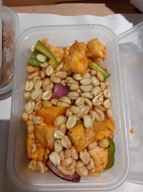 Tofu Kung Po at Hong Kong Vegan in Wakefield
