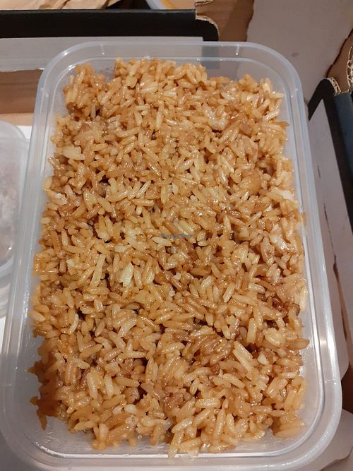Fried rice at Hong Kong Vegan in Wakefield