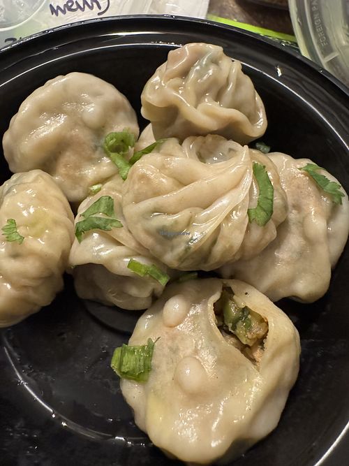 Steamed vegan dumplings   at MOMO Kitchen in Chesapeake