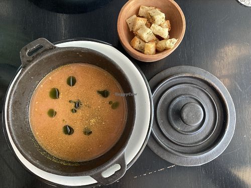Gazpacho   at De Raiz in Santiago