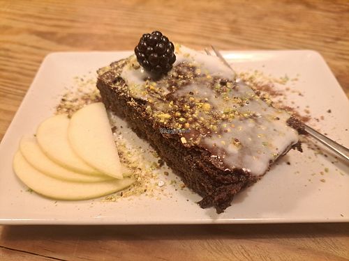 gluten-free vegan brownie at The Green House in Santiago De Compostela