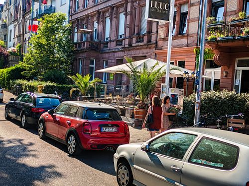 Outside of LUUC Café at LUUC Café in Karlsruhe