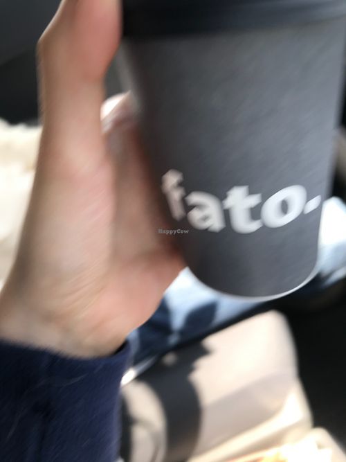 Chai soy latte ¥650 at Fato in Chiba