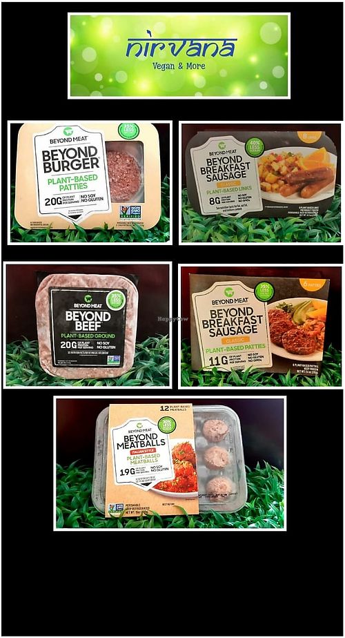 Nirvana foods vegan products at Nirvana Foods Indian Vegan Restaurant and Grocery in Cozumel