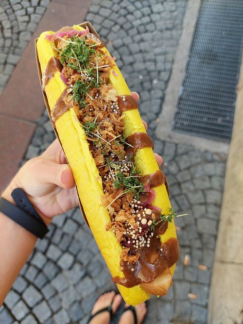 Funky dawg at Organic Garden Signature Store in Munich